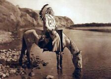 Bow River Blackfoot Chief PHOTO Indian Native American Blackfeet 1910 picture
