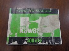 1975 KAWASAKI H1 Original Owner's Manual, Handbook, 500 H1-F picture
