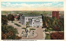 Postcard VA Richmond State Capitol & Washington Monument WB Vintage PC J4994 picture