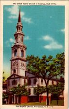 Post Card First Baptist Church Oldest In America Built 1775 Providence RI picture
