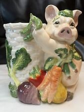 Fritz and Floyd Percy the Pig Vase Utensil Holder Centerpiece picture