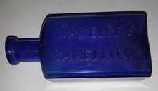Old Western Cobalt Bottle  Antique Dark Blue Wakelee's Camelline picture