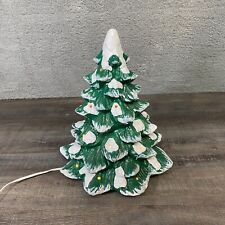 VINTAGE Porcelain Lighted Christmas Tree Trim A Home In Perfect Working Conditio picture