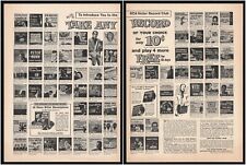 1963 RCA Victor Record Club Readers Digest Music Arm Chair Shopping Print Ad 2Pg picture