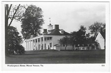Vintage Postcard Washington's Home Mount Vernon, VA House George RPPC 314 UNP picture