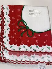 Christmas Cloth Napkins Cheers Pattern NOS 1980s Brazil Made 20