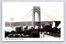 RPPC George Washington Bridge New York New York NY Real Photo Postcard picture