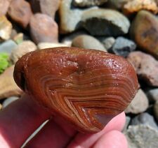 Lake Superior Agate 3.8oz Outstanding Fine Banded Red Gem, Display Piece  picture