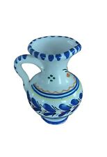 Vintage Mexican Pottery Creamer Pitcher. Hand Painted picture
