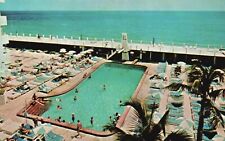 Postcard FL Miami Beach Bal Harbour Beau Rivage Pool 1976 Vintage PC H9264 picture