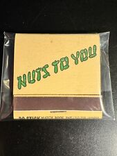 MATCHBOOK - MORROW'S NUT HOUSE - NUTS TO YOU - UNSTRUCK BEAUTY picture