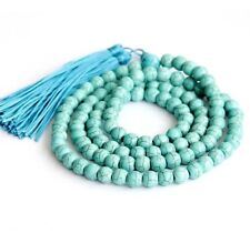 8mm Howlite Turquoise 108 Prayer Beads Tibet Buddhist Mala Necklace picture