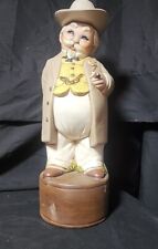 Vintage Alberta's Mold Hand Painted Ceramic Southern Gentlman Liquor Decanter picture