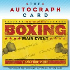 The Autograph Card Blank Signature Card: BOXING signed auto theautographcard picture