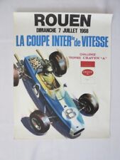 Poster Racing Rouen La Coupe Inter de Vitesse 1968 Event Authentic Original picture