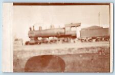Doland South Dakota SD Postcard RPPC Photo Railroad Train 1909 Antique Posted picture