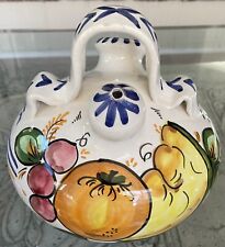 Italian Hand Painted Ceramic Jug  Pitcher Vase 1960s MidCentury Modern picture