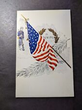 Mint 1906 USA Civil War Memorial Postcard In Memoriam American Flag picture
