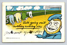 1905 Comic Artist Humor Seasick Passengers on Boat Captain Laughingq Postcard picture
