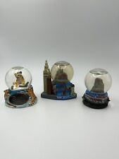Mini Snow Globes x3 Souvenirs Busch Gardens Tigers, Devils Tower, San Francisco picture