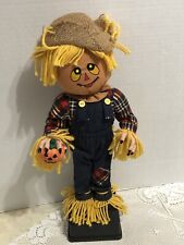 Vintage Halloween Holiday Creations Animated Scarecrow 1993 Tested Works picture