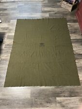 United States Military Medic Green Wool Blanket 80 X 60 picture
