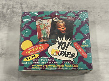 ProSet MusiCards 1991 Yo MTV Raps Cards Box of 36 Packs New Unopened Sealed VTG picture