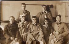 German Family Wounded Soldiers of the Great War Lovely Children Postcard D25 picture