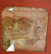 Diableries FRENCH TISSUE col CONFERENCE BY MLLE SATAN #55 Stereoview Devil 1860 picture