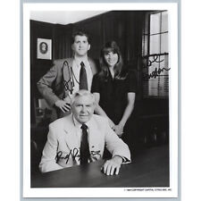 1992 Andy Griffith Daniel Roebuck Carol Huston Autographed Matlock Photo picture