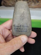 Authentic Hard stone celt found on Jewett farm Columbus Oh. picture