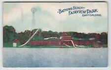 Postcard Vintage 1909 Fairview Park Bathing Beach in Dayton, OH. picture