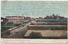 Meat Packing Houses Fort Worth Texas Armour & Company Sign Posted 1905 Postcard picture