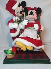 Telco Disney Mickey & Minnie Claus Rocking Knitting X-mas  Motionette Animated picture