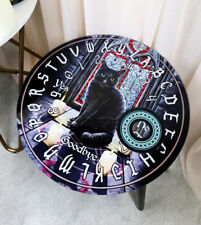Sacred Circle Wicca Tarots Black Cat Ouija Spirit Board W/ Glass Top Table 16