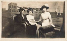 Postcard Atlantic City, NJ 1911: Portrait M/M W.H. Smith, Mrs. B.M. Ayers RPPC picture