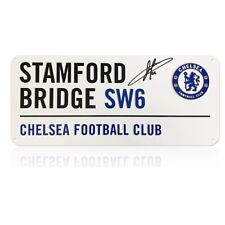 Eden Hazard Signed Chelsea Street Sign picture