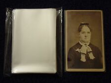 500 CDV Carte De Visite Photo SLEEVES Pack/Lot ARCHIVAL SAFE Quality 1.5mil Poly picture
