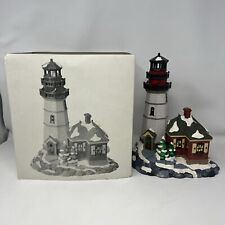 DEPT 56- CHRISTMAS COVE LIGHTHOUSE #5483-6- SNOW VILLAGE- 1995- IN BOX picture
