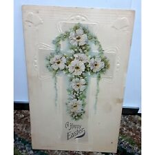 Vintage 1910s era Happy Easter Embossed Post Card picture