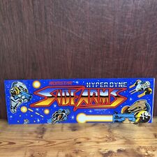 Original Vintage Hyper Dyne Side Arms Arcade Marquee by Romstar picture