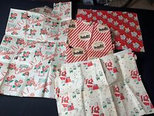 Vintage 1943-1945 Mixed Lot Of Gift WRAPPING PAPER Christmas Xmas Present picture