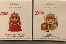 2021 Hallmark Keepsake The Legend Of Zelda Link & Zelda Miniature Ornaments Lot picture