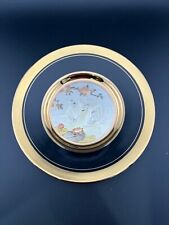 The Art of Chokin Dynasty Fine China Swans on Lake made in Japan Gold Edge picture