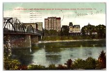 1908 - Susquehanna River, Wilkes-Barre, Pennsylvania Postcard (Posted 1908) picture