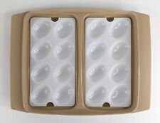 Vintage Tupperware Deviled Egg Keeper Carrier Tray Container Beige 723-2 EUC USA picture