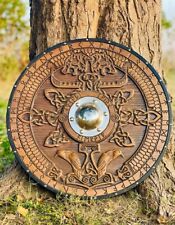 Handmade Viking Shield, Medieval Custom Carved Viking Shield, Wall Decor Viking picture