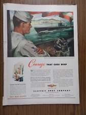 1943 Electric Boat Elco Ad Submarines 1943 Bacardi Rum Ad picture