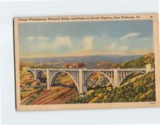 Postcard George Westinghouse Memorial Bridge & Plants on Lincoln Highway PA USA picture