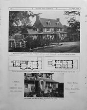 House At Chestnut Hill Philadelphia PA 1914 Charles Willing Architect 2 Pages picture